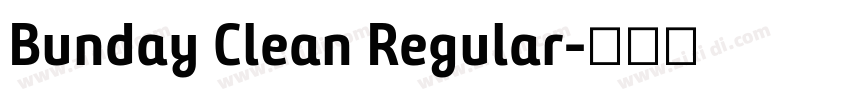 Bunday Clean Regular字体转换